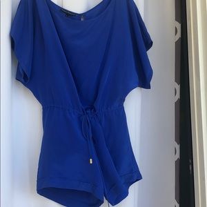 Karina Grimaldi blue silk romper